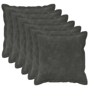 Pyntepuder HOUTEN 6 stk. - antracit, 45 x 45 cm