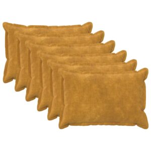 Pyntepuder HOUTEN 6 stk. - gul 40 x 60 cm