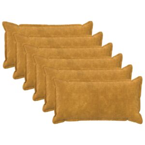 Pyntepuder HOUTEN 6 stk. - gul 40 x 80 cm