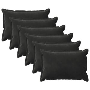 Pyntepuder HOUTEN 6 stk. - sort 30 x 50 cm