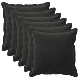 Pyntepuder HOUTEN 6 stk. - sort 35 x 35 cm