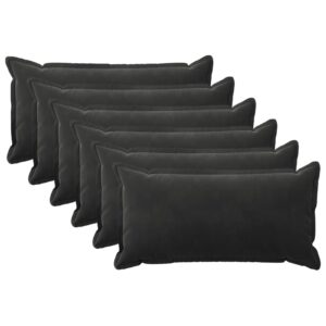 Pyntepuder HOUTEN 6 stk. - sort 40 x 70 cm