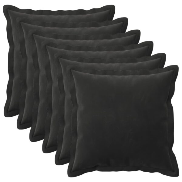 Pyntepuder HOUTEN 6 stk. - sort 45 x 45 cm