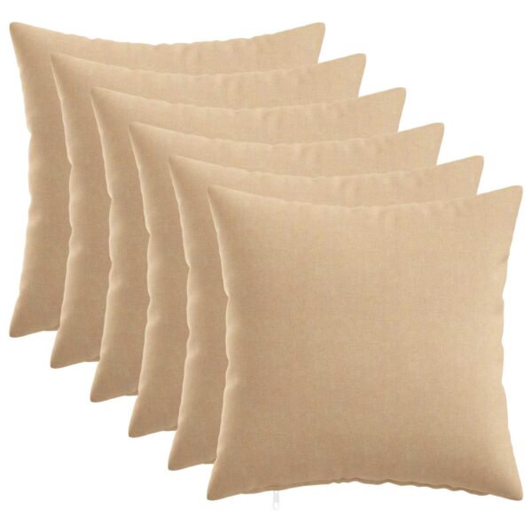 Pyntepuder Heerlen 6 stk. - cremefarvet 30 x 30 cm