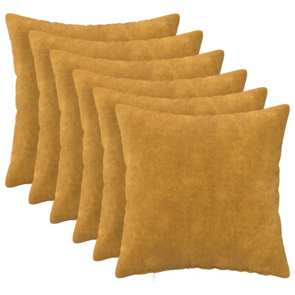 Pyntepuder Heerlen 6 stk. - gul, 40 x 40 cm