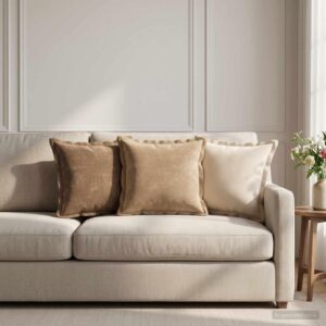 Pyntepuder med fyld HOUTEN - creme, 12 stk., 40 x 40 cm