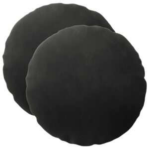 Rund pyntepude HEERLEN 2 stk. - sort, Ø 50 cm