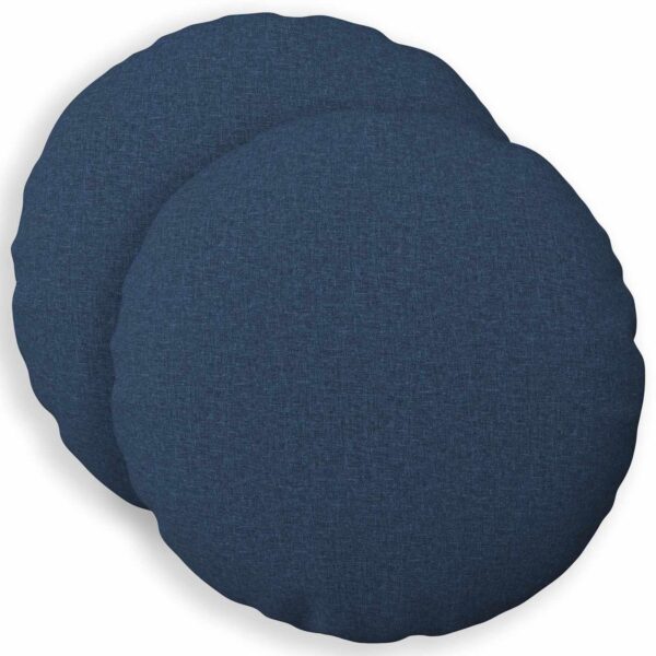 Runde pyntepuder Heerlen 2 stk. - blå, 30 cm