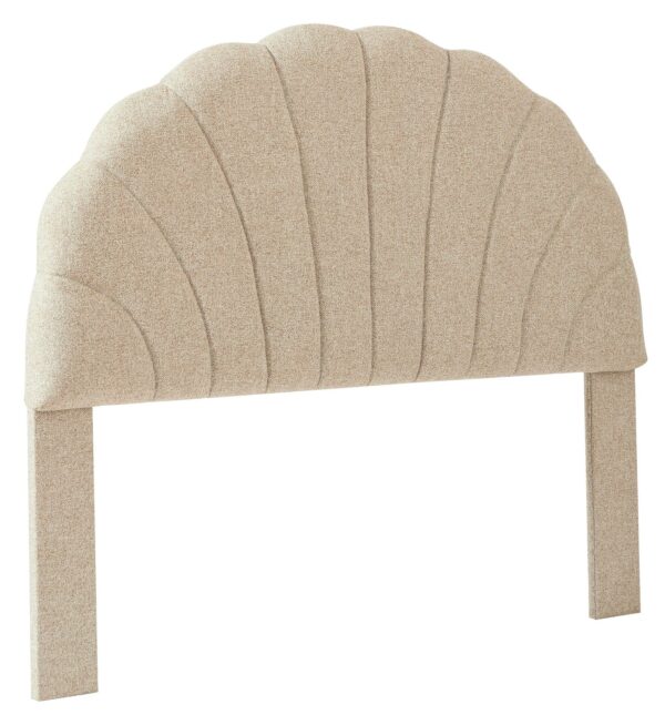 SUND Sengegavl i stof 140 cm beige