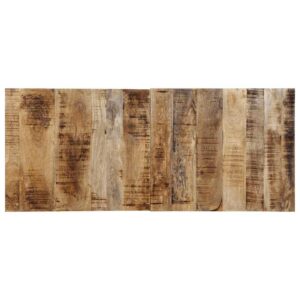 Sengegavl 120 cm i massivt ru mangotræ