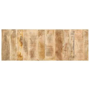 Sengegavl 140 cm i massivt ru mangotræ