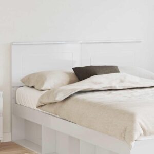 Sengegavl Gloss hvid i konstrueret træ - 153 x 3 x 90 cm