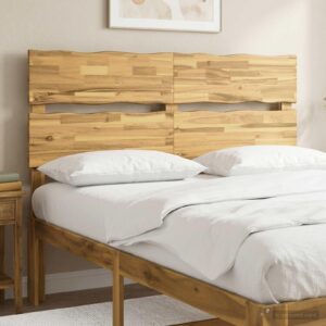 Sengegavl ROSTOCK med naturkant - hvid, 120 cm