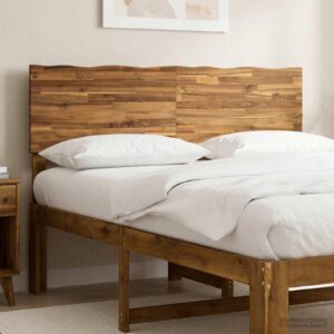 Sengegavl ROSTOCK med naturkant - naturfarvet, 120 cm