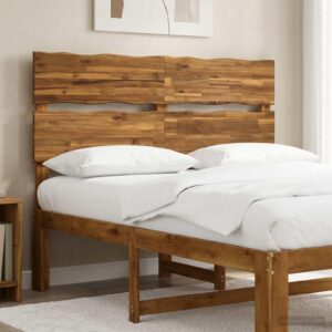 Sengegavl ROSTOCK med naturkant - naturfarvet 140 cm