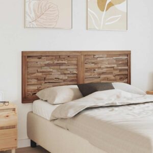 Sengegavl i massiv teak - naturfarvet 140 x 55 cm
