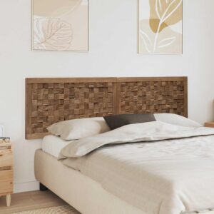 Sengegavl i massiv teak - naturfarvet 180 x 55 cm