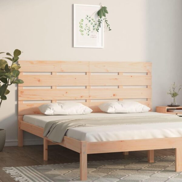 Sengegavl i massivt fyrretræ 120 x 3 x 80 cm