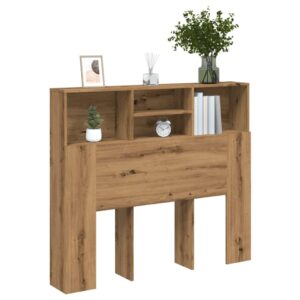 Sengegavl med opbevaring 120 x 19 x 103,5 cm - kunsteg