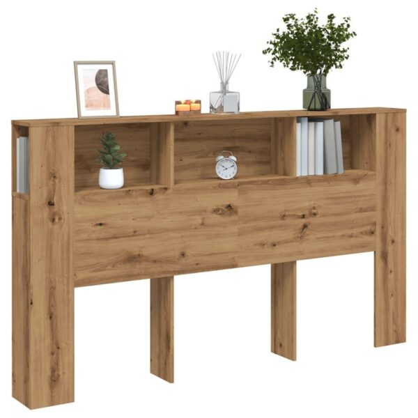 Sengegavl med opbevaring 180 x 18,5 x 102,5 cm - kunsteg
