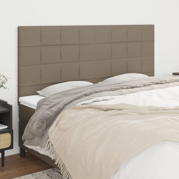 Sengegavl taupe 160 x 5 x 118/128 cm