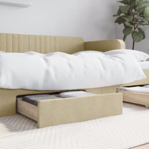 Sengeskuffer 2 stk. i creme - 67 x 50 x 16 cm