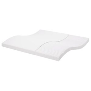 Skummadras 200 x 200 cm 7 zoner 20 ILD - hvid