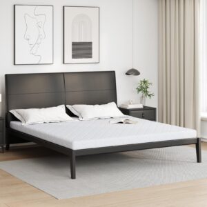 Skummadras med kokoslag 200 x 200 cm - hvid