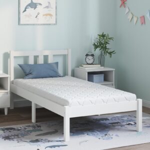 Skummadras med kokoslag 80 x 160 cm - hvid