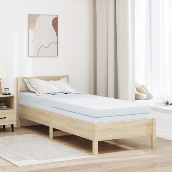 Skummadras medium fast 80 x 200 cm - hvid