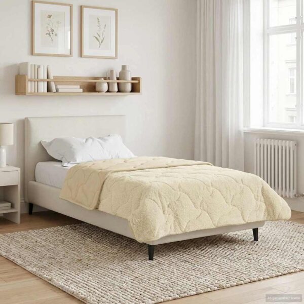 Sommerdyne 135 x 220 cm - cremefarvet