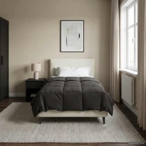 Sommerdyne 140 x 220 cm i mikrofiber - antracit