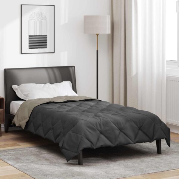 Sommerdyne 200 x 140 cm 200 g/m² - lys grå og antracit