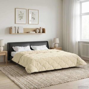 Sommerdyne 200 x 200 cm - cremefarvet