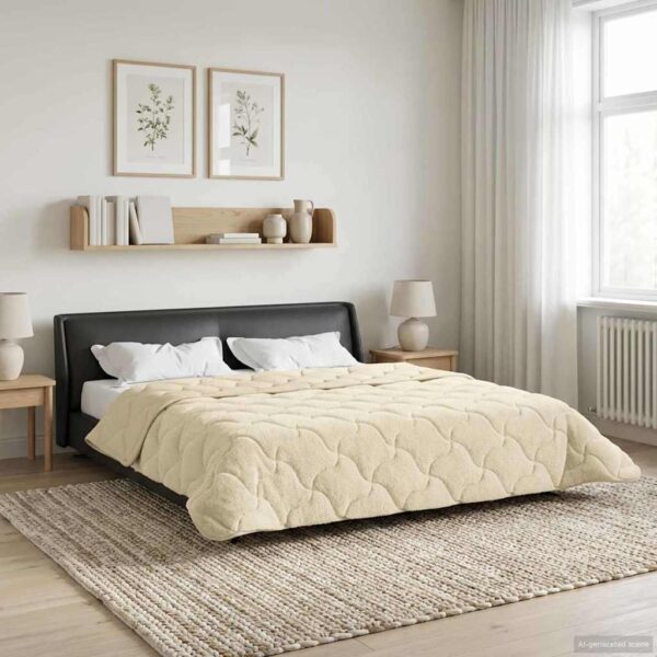 Sommerdyne 200 x 200 cm - cremefarvet