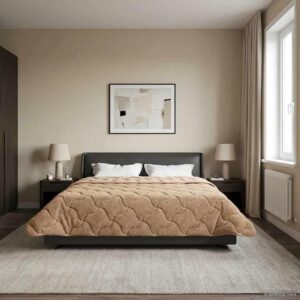 Sommerdyne 200 x 200 cm - gråbrun