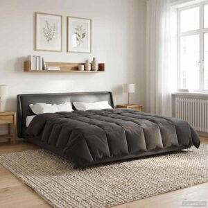 Sommerdyne 200 x 200 cm i mikrofiber - antracit