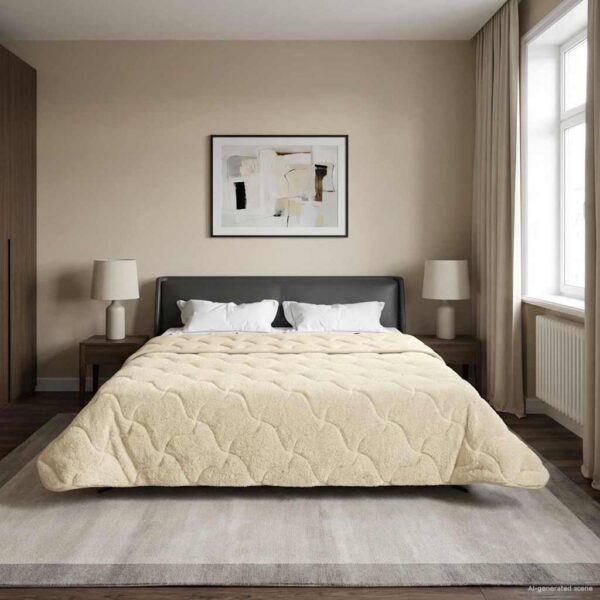 Sommerdyne 200 x 220 cm - cremefarvet