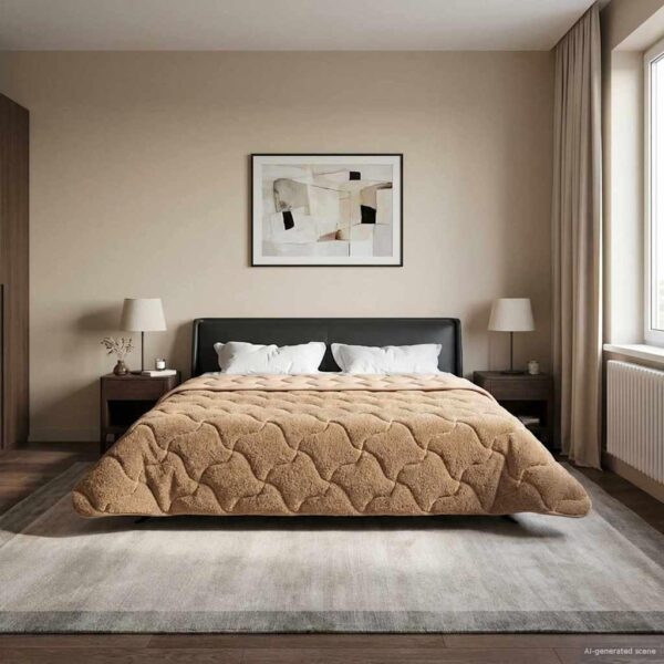 Sommerdyne 200 x 220 cm - gråbrun