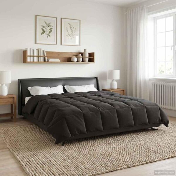 Sommerdyne 200 x 240 cm i mikrofiber - antracit