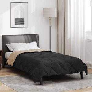 Sommerdyne 220 x 135 cm 200 gsm - sort og taupe