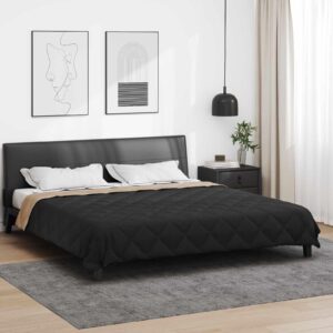 Sommerdyne 220 x 200 cm 200 g/m² - sort og taupe
