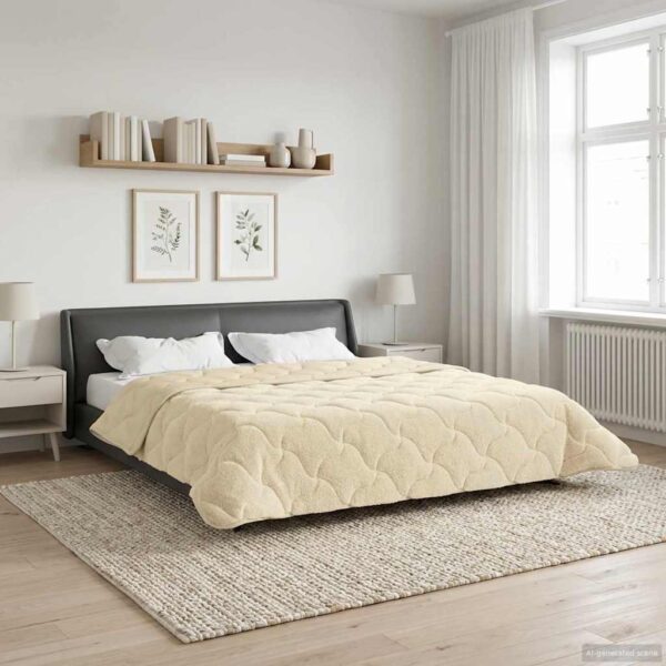 Sommerdyne 220 x 240 cm - cremefarvet