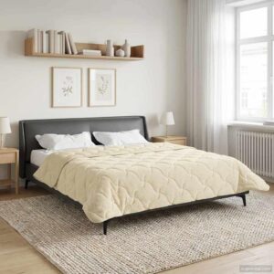 Sommerdyne 220 x 260 cm - cremefarvet