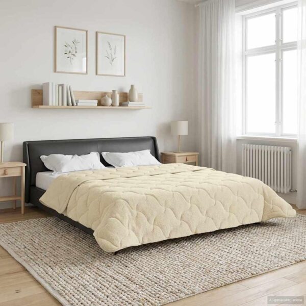 Sommerdyne 240 x 260 cm - cremefarvet
