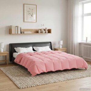 Sommerdyne 240 x 260 cm i mikrofiber - lyserød