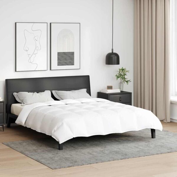 Sommerdyne med fjer og dun 200 x 200 cm - hvid