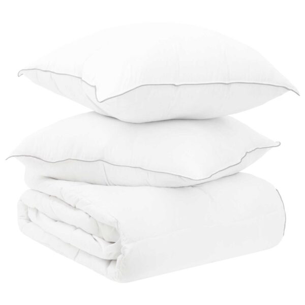 Sommerdyne med pude 2 stk. 220 x 260 cm 150 gsm - hvid