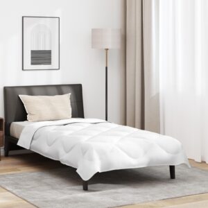 Sommerdyne med pude 2 stk. - hvid mikrofiber 200 x 135 cm
