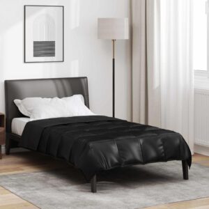 Sommerdyne sort 155 x 220 cm - satin og mikrofiber
